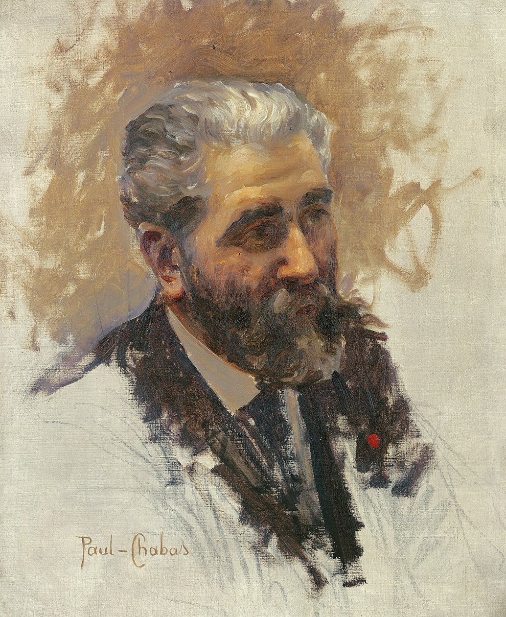 Jose Maria de Heredia (1842-1905) 1895 door Paul Emile Chabas