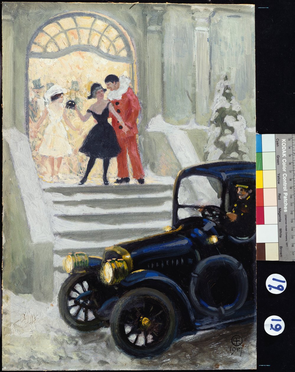Na het Bal, 1917 door Paul Fischer