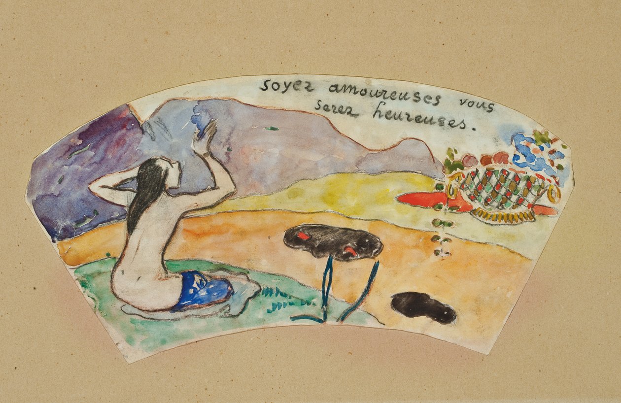 "Wees verliefd, je zult gelukkig zijn" door Paul Gauguin