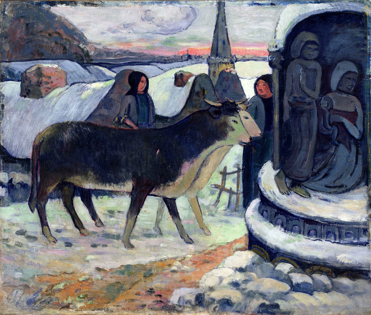 Kerstnacht, c.1902-3 door Paul Gauguin