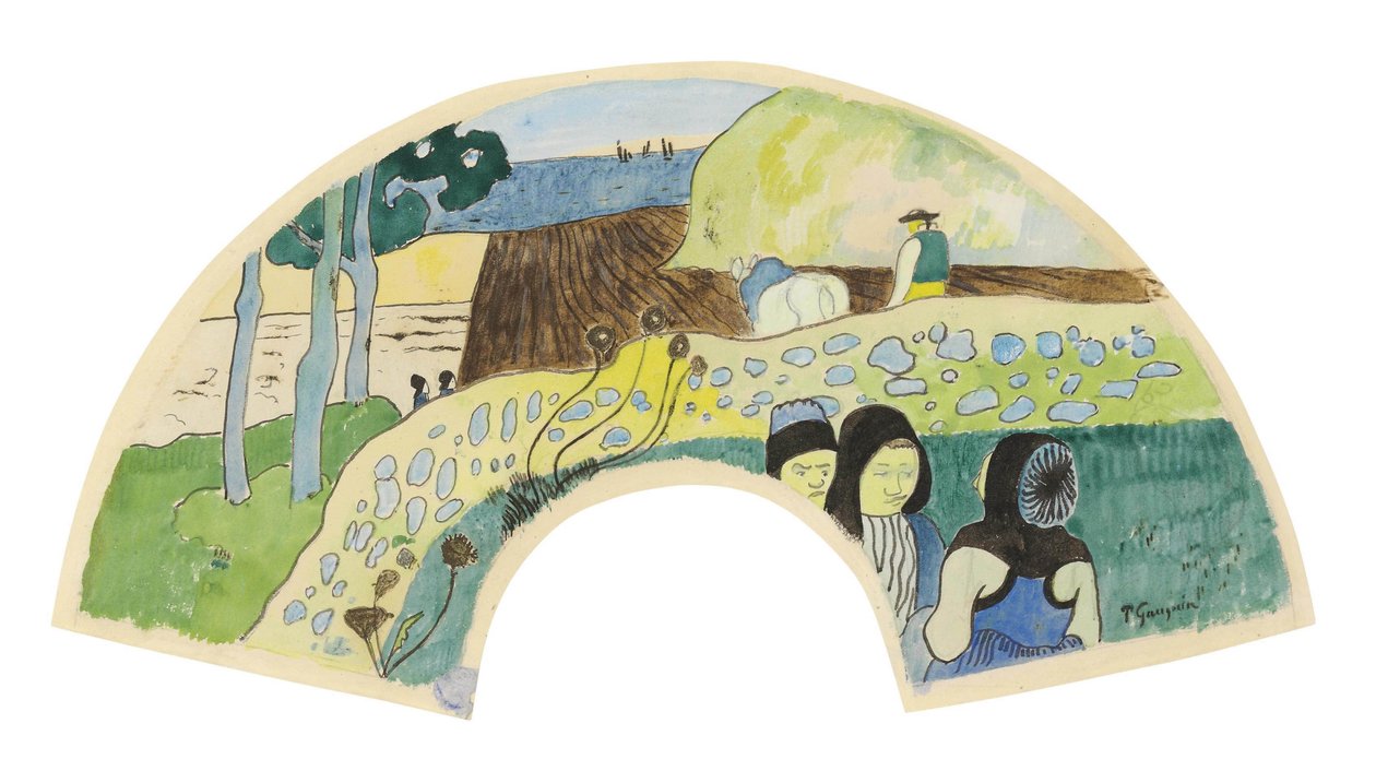 Frans: Bretonse scène door Paul Gauguin