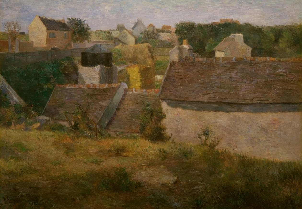 Huizen in Vaugirard door Paul Gauguin