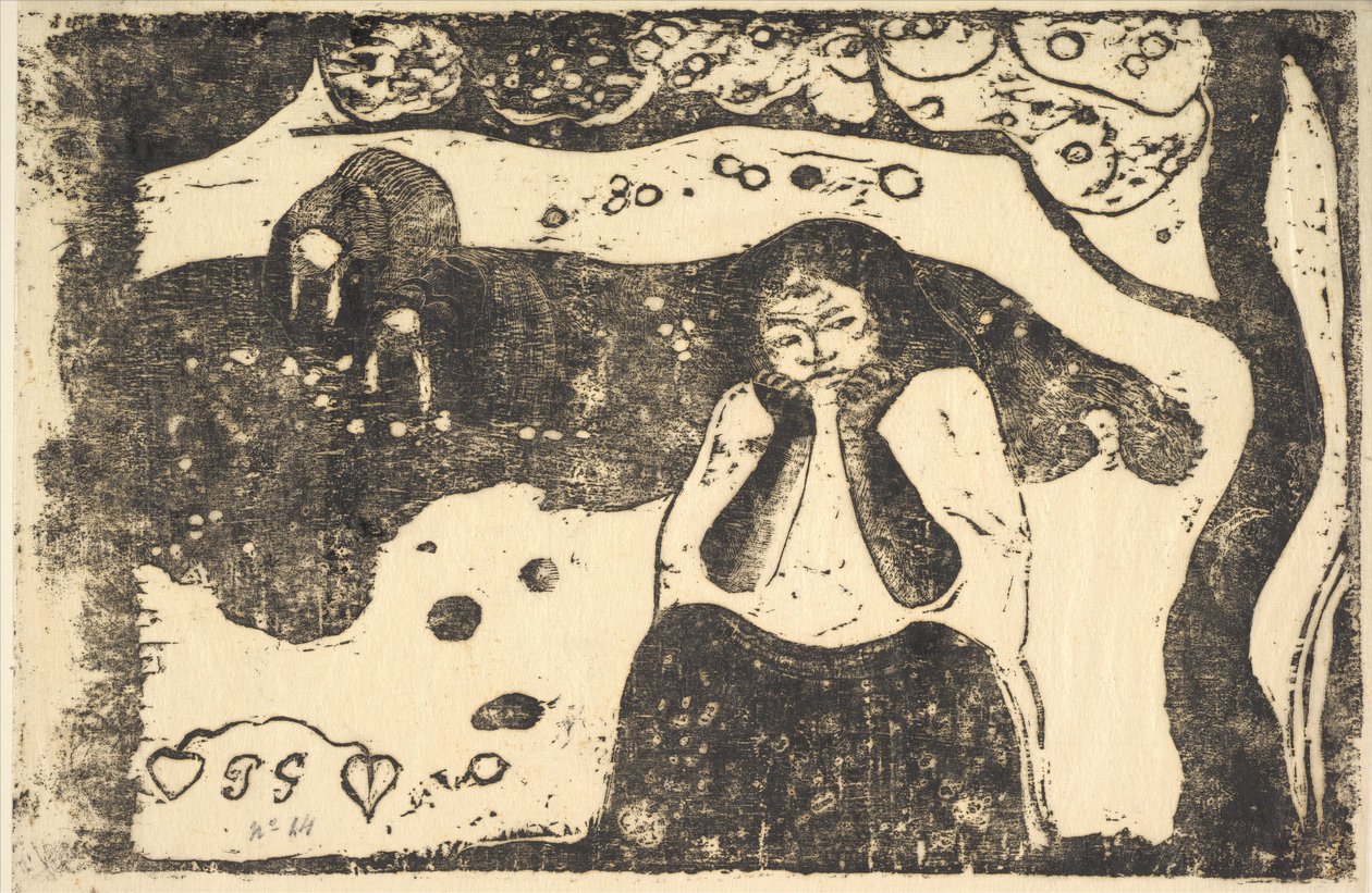 Menselijk leed, 1898-99 door Paul Gauguin