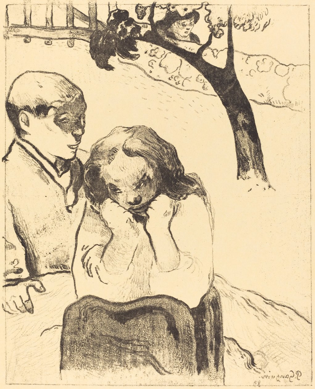 Menselijk Verdriet door Paul Gauguin