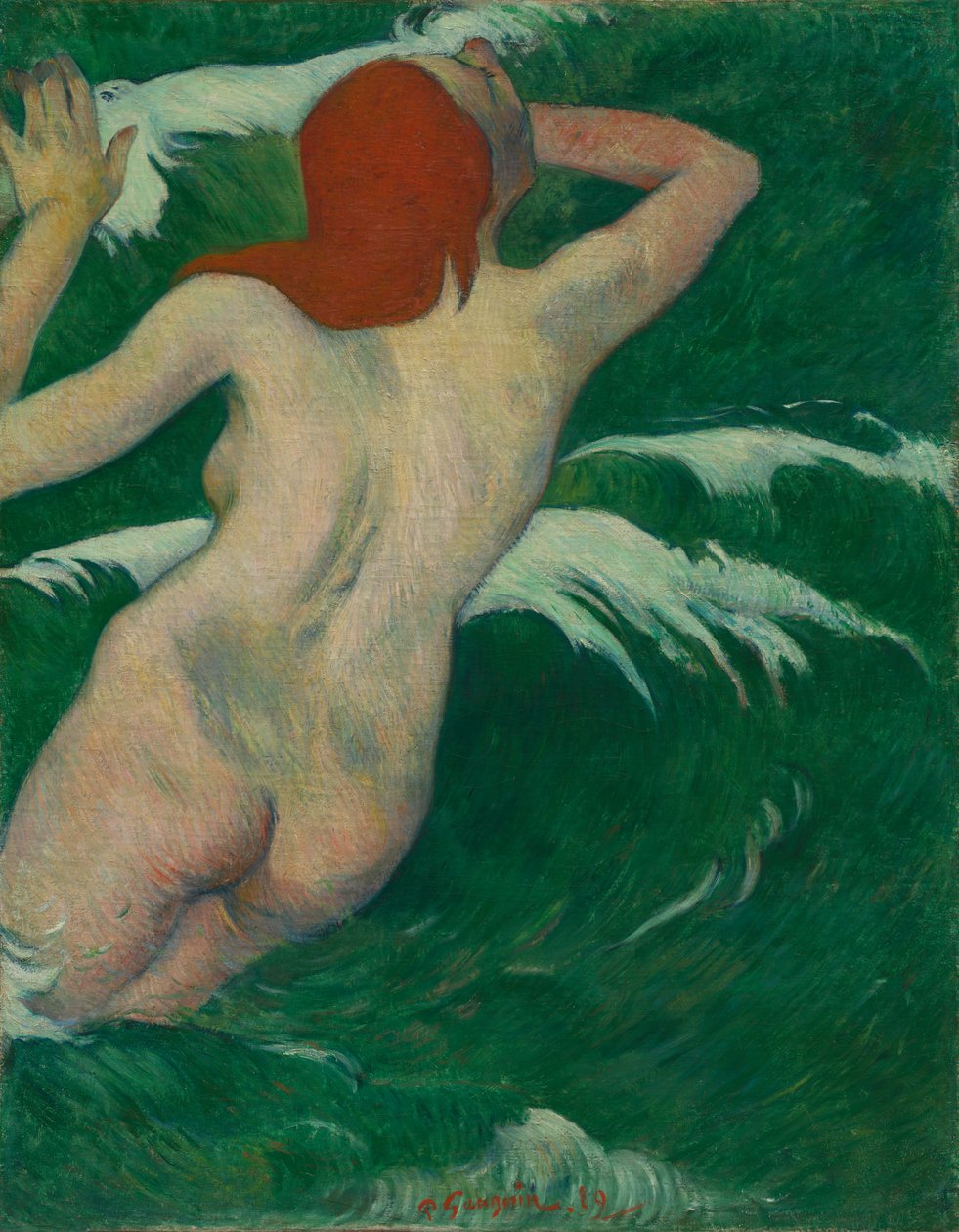 In de golven door Paul Gauguin