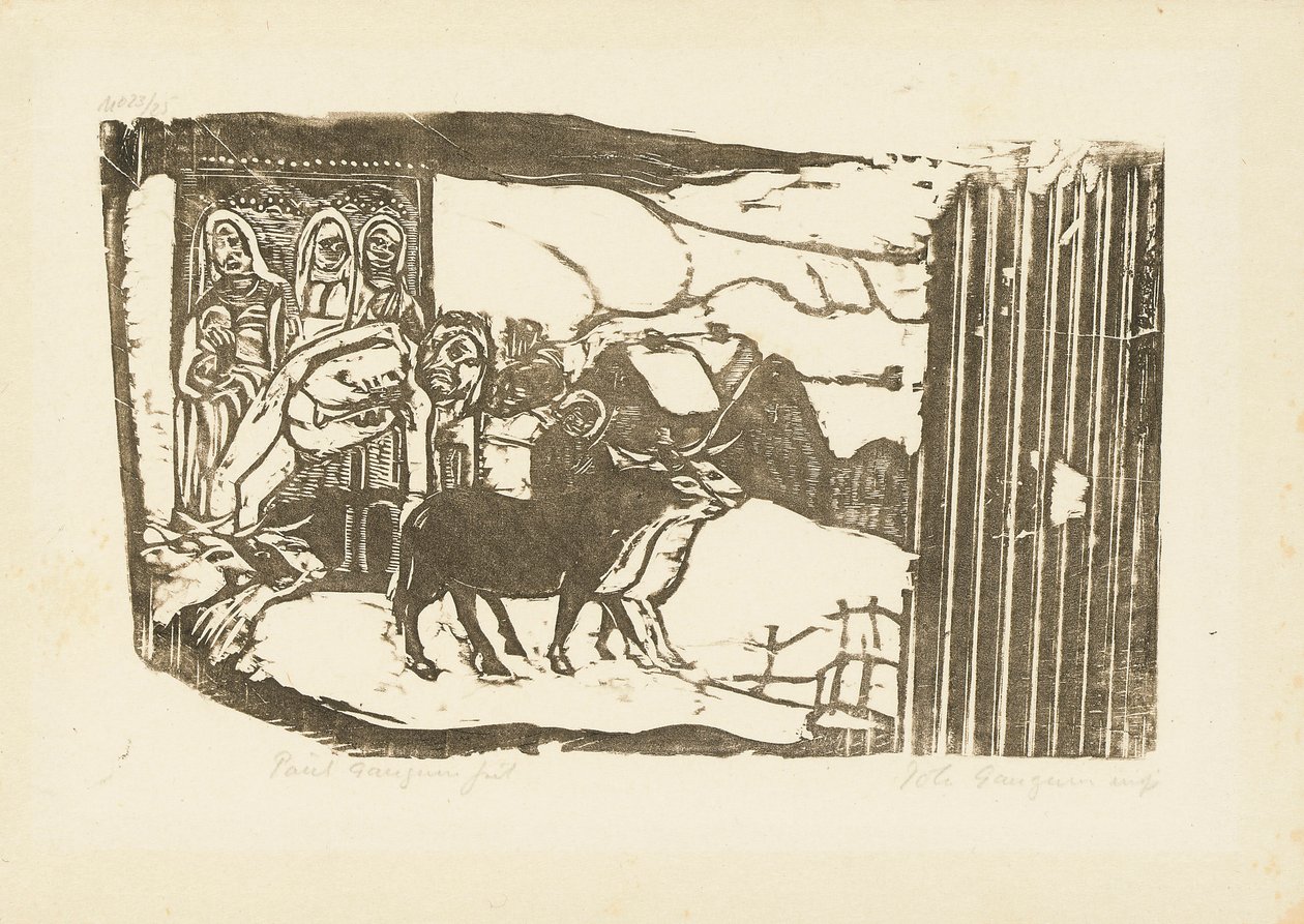 Le Calvaire Breton, 1898-99 door Paul Gauguin
