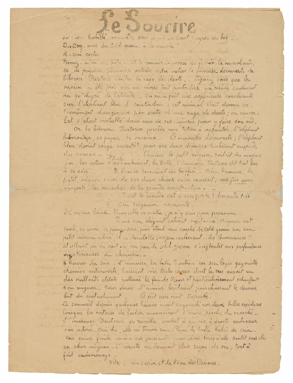 Le sourire: Journal sérieux, 19 sept. 1899 door Paul Gauguin