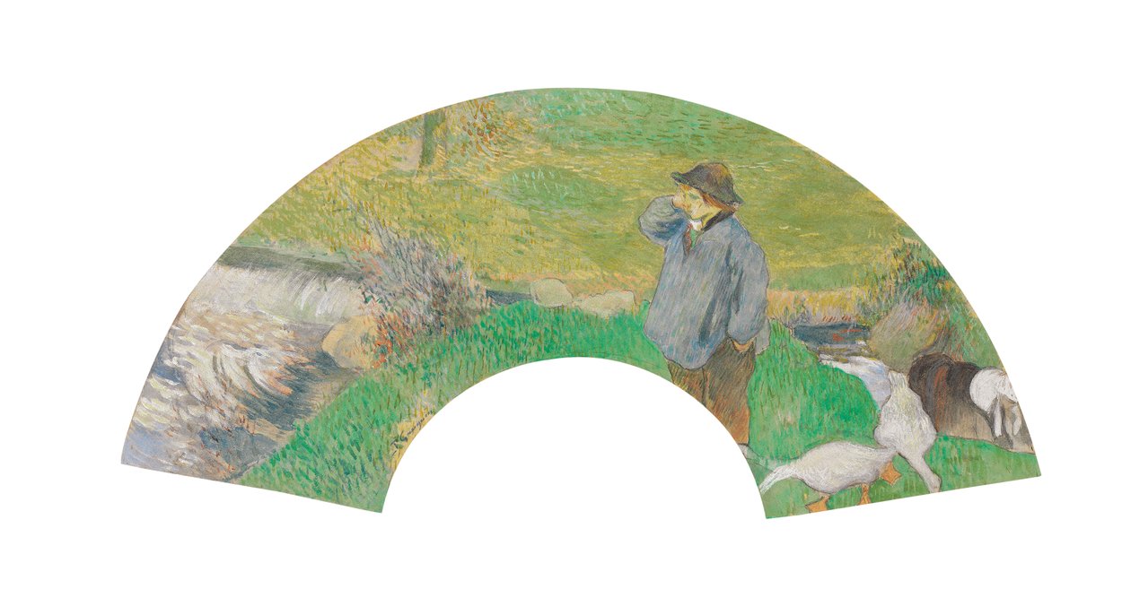 Kleine Bretonse herder, 1888 door Paul Gauguin