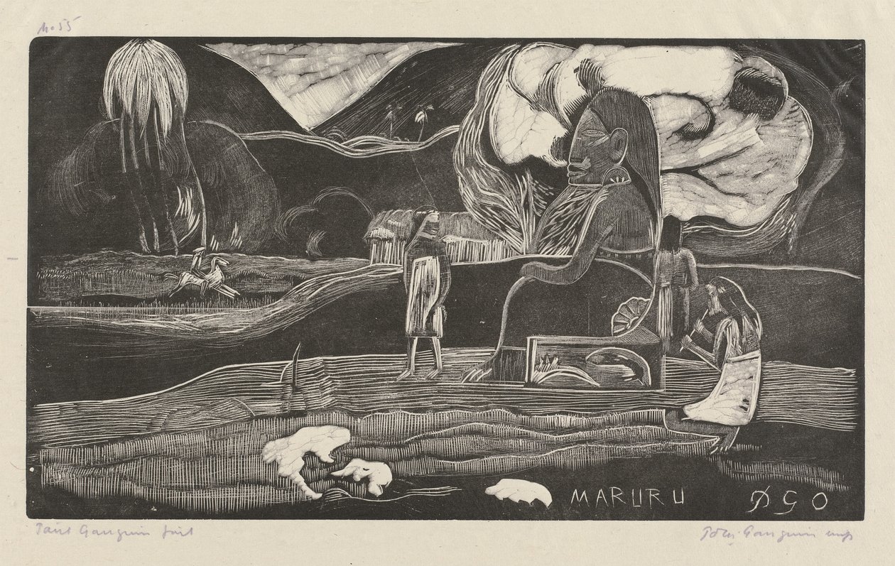 Maruru (Dank je) door Paul Gauguin