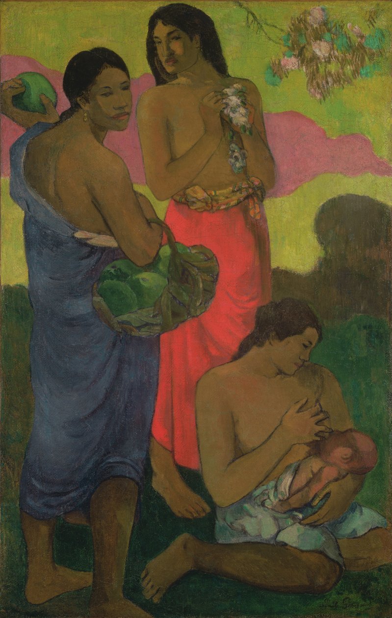Moederschap II door Paul Gauguin