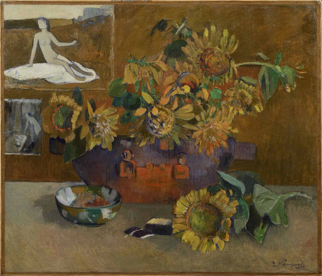 Stilleven met hoop, 1901 door Paul Gauguin