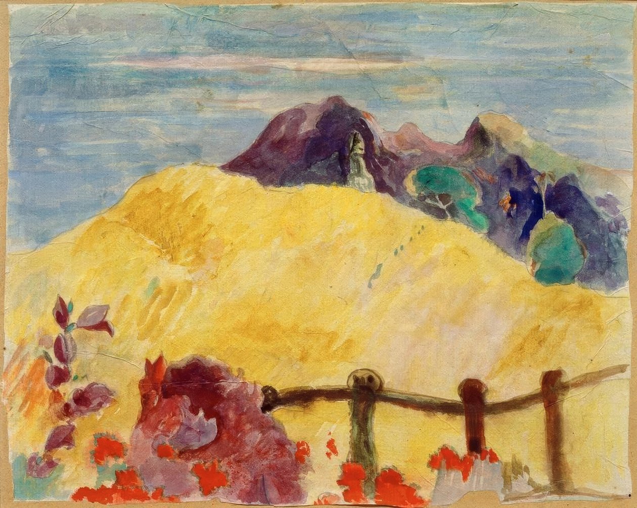 Parahi te marae door Paul Gauguin