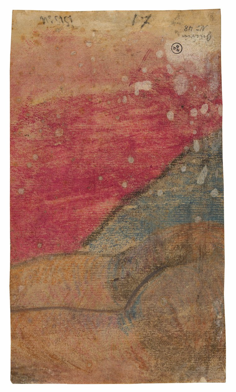 Liggende Tahitiaan (fragment) door Paul Gauguin