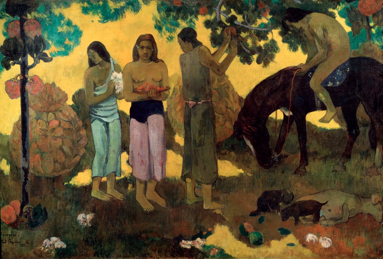 Rupe Rupe fruitoogst, 1899 door Paul Gauguin