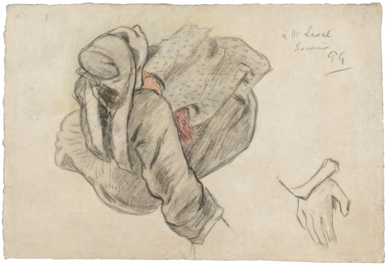 Zittende Bretonse Vrouw, 1886 door Paul Gauguin