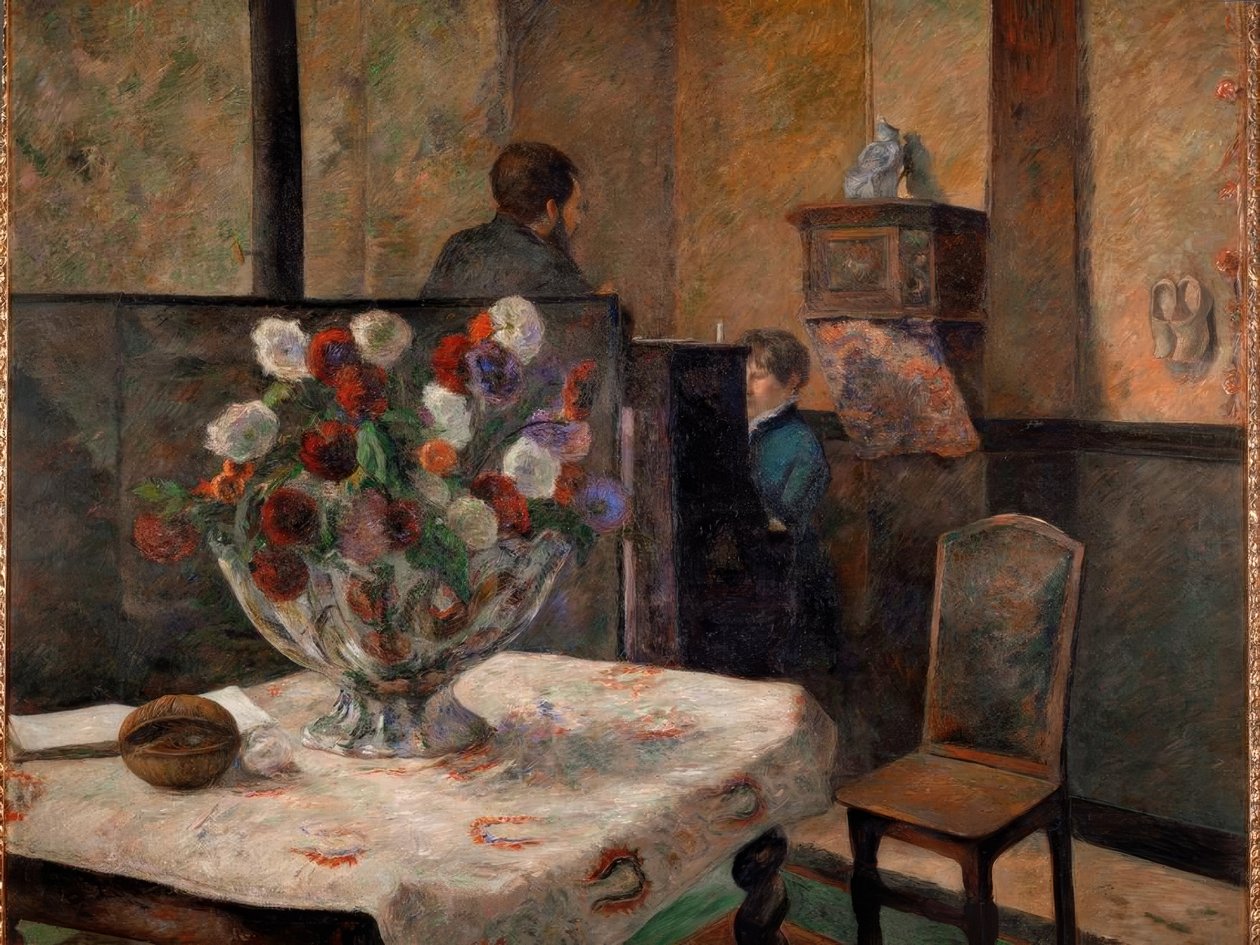Stilleven met bloemen door Paul Gauguin