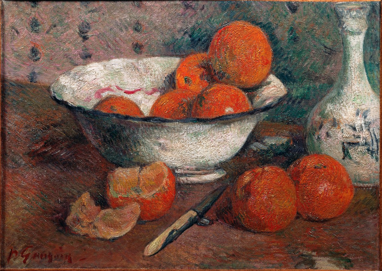 Stilleven met sinaasappels door Paul Gauguin