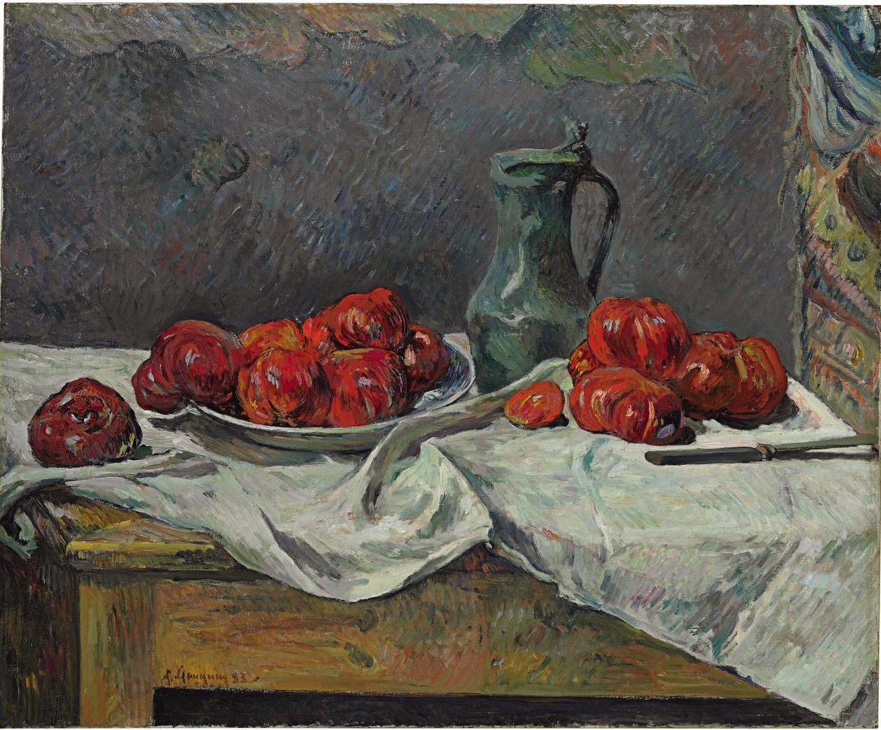 Stilleven met tomaten door Paul Gauguin