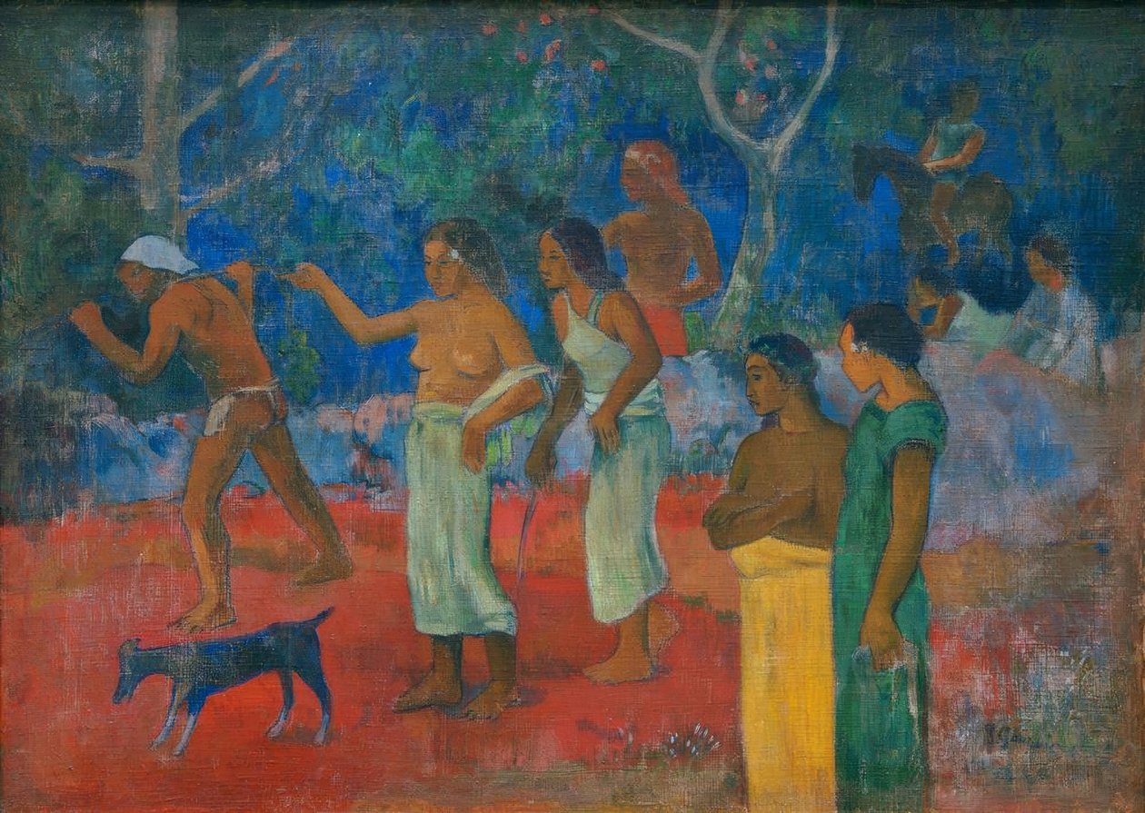 Tahitisch leven door Paul Gauguin