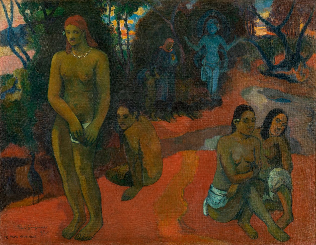 Te Pape Nave Nave (Heerlijke Wateren) door Paul Gauguin