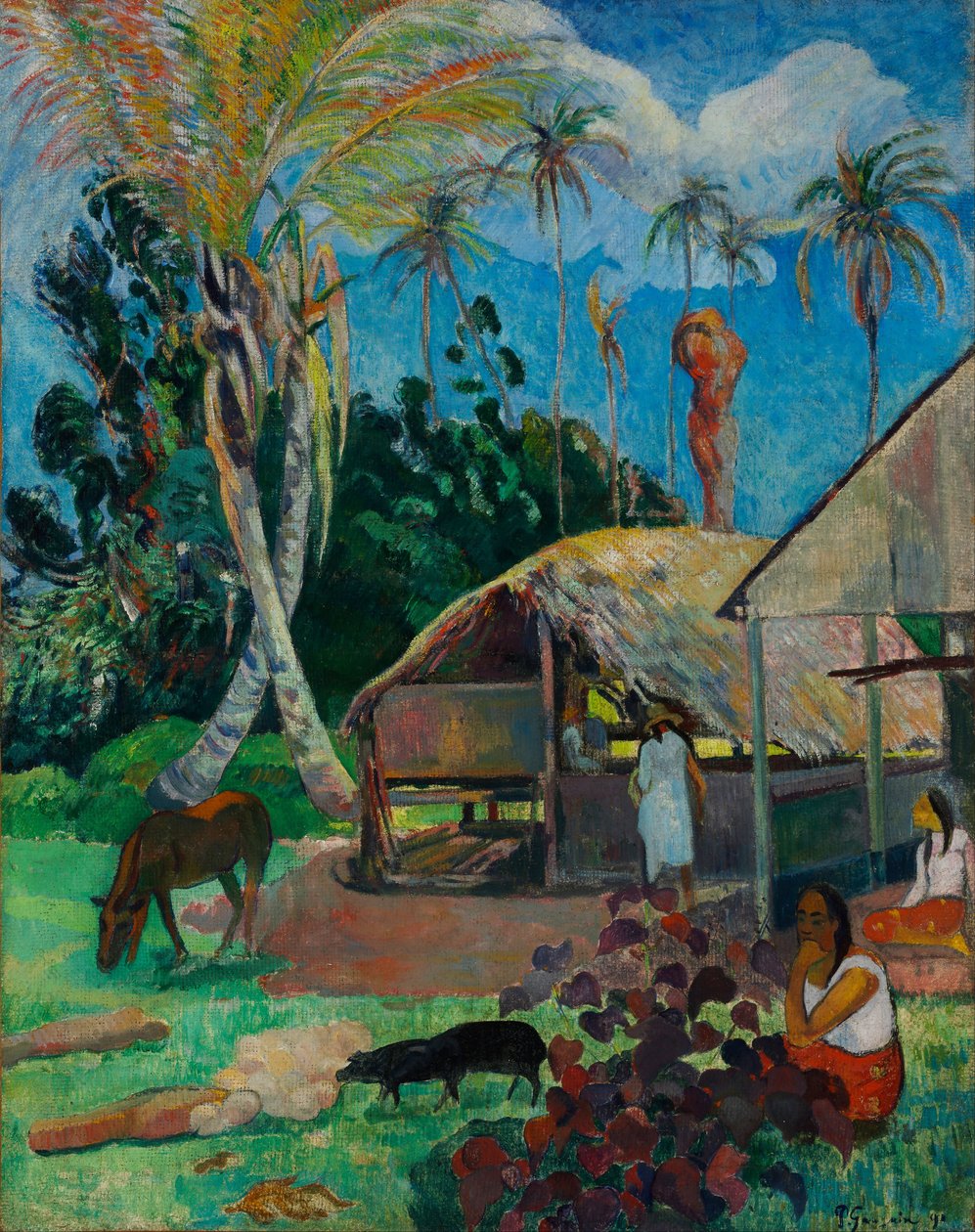 De zwarte varkens door Paul Gauguin