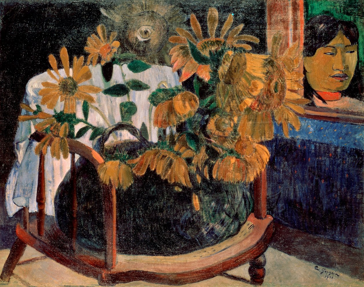 De zonnebloemen, 1901 door Paul Gauguin