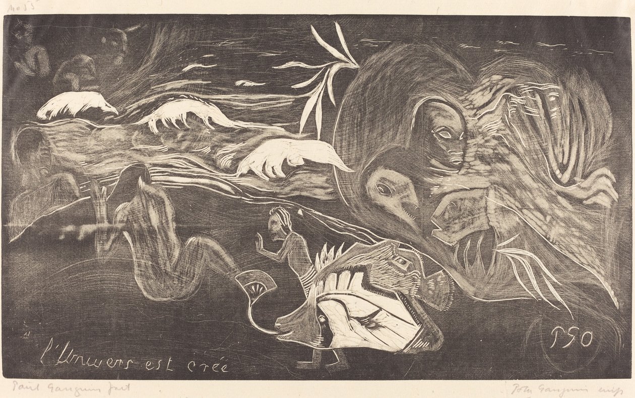 Het Universum is Geschapen door Paul Gauguin