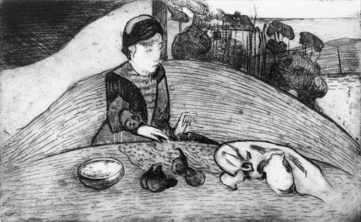 Vrouw met vijgen, 1894 door Paul Gauguin