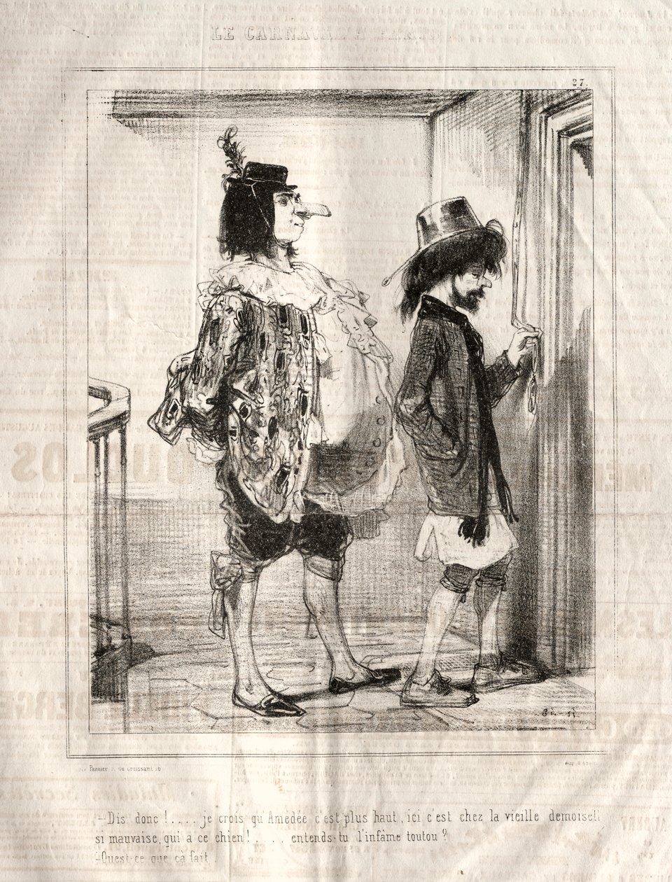 Carnaval door Paul Gavarni