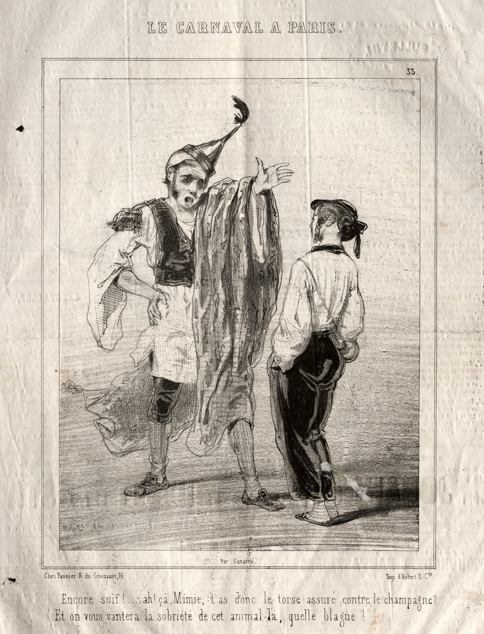Carnaval, 1841-1843 door Paul Gavarni