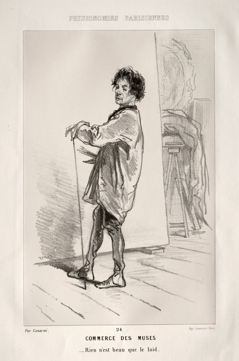 Handel van de Muzen door Paul Gavarni