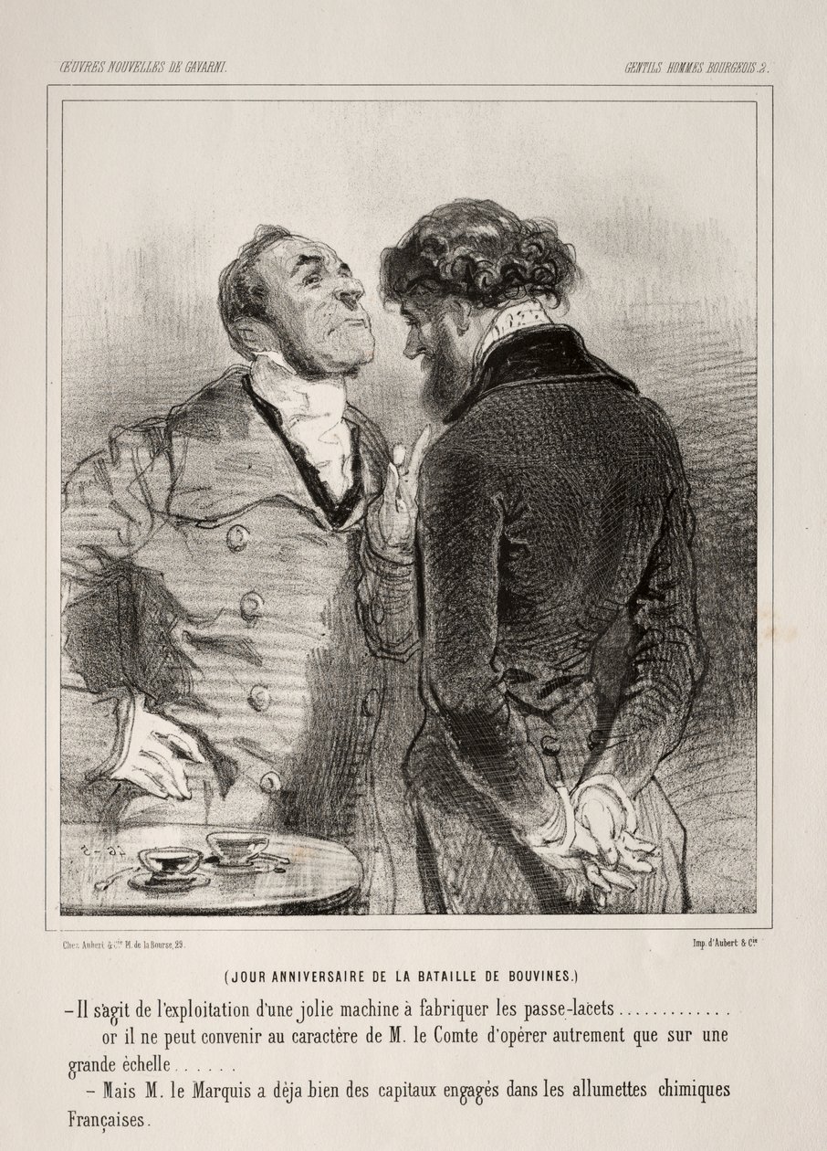 Gentils Hommes Bourgeois door Paul Gavarni