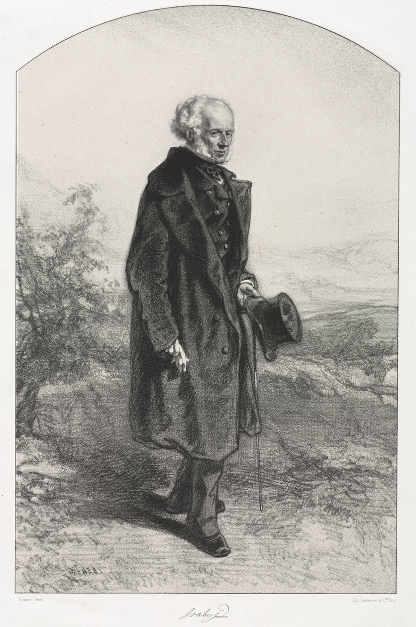 Jean Baptiste Isabey door Paul Gavarni
