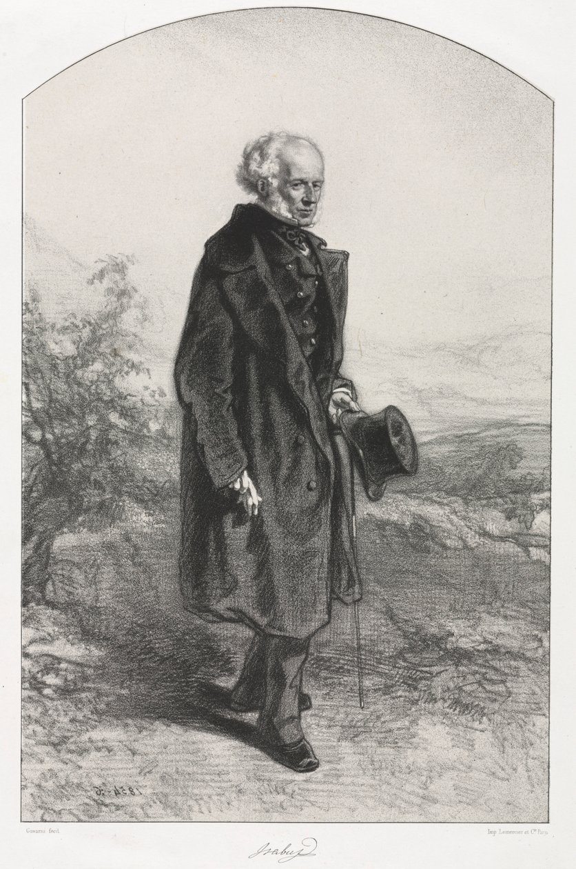 Jean Baptiste Isabey, 1854-1856 door Paul Gavarni