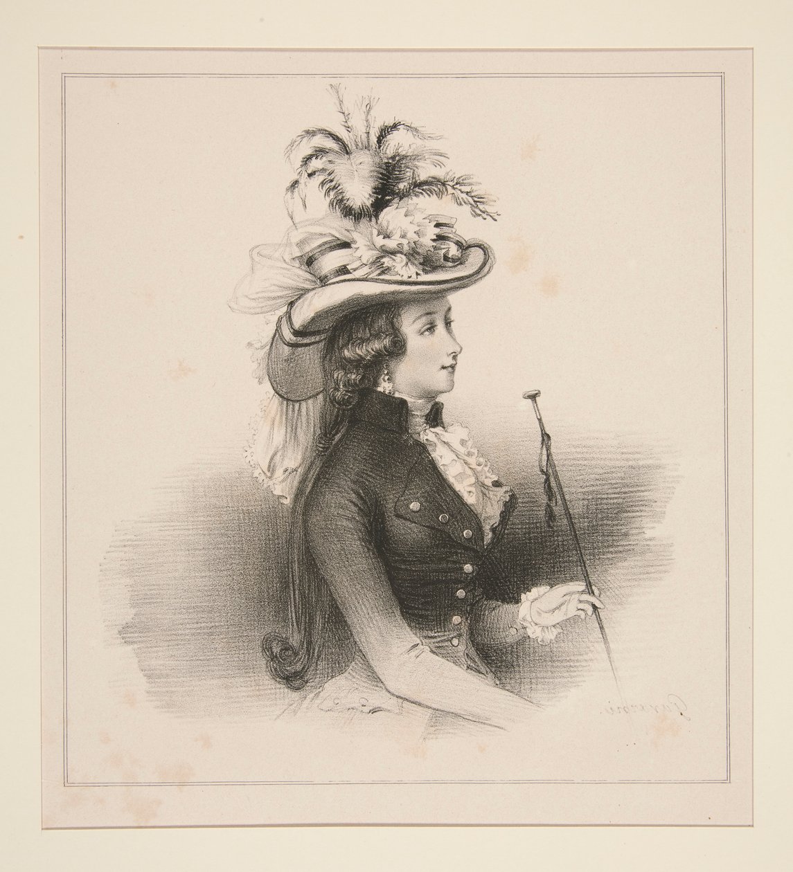 MODES DE PARIS EN 1787 door Paul Gavarni
