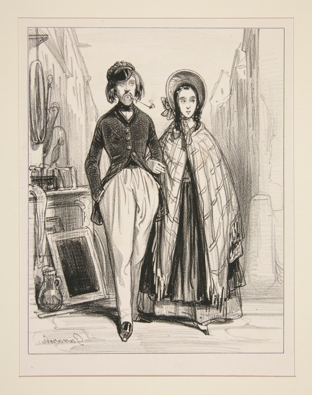 Mijnheer en Mevrouw door Paul Gavarni