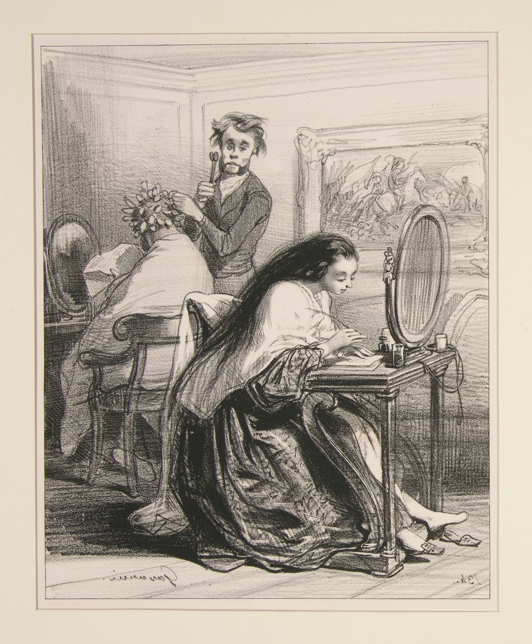 Mijnheer de sergeant-majoor door Paul Gavarni