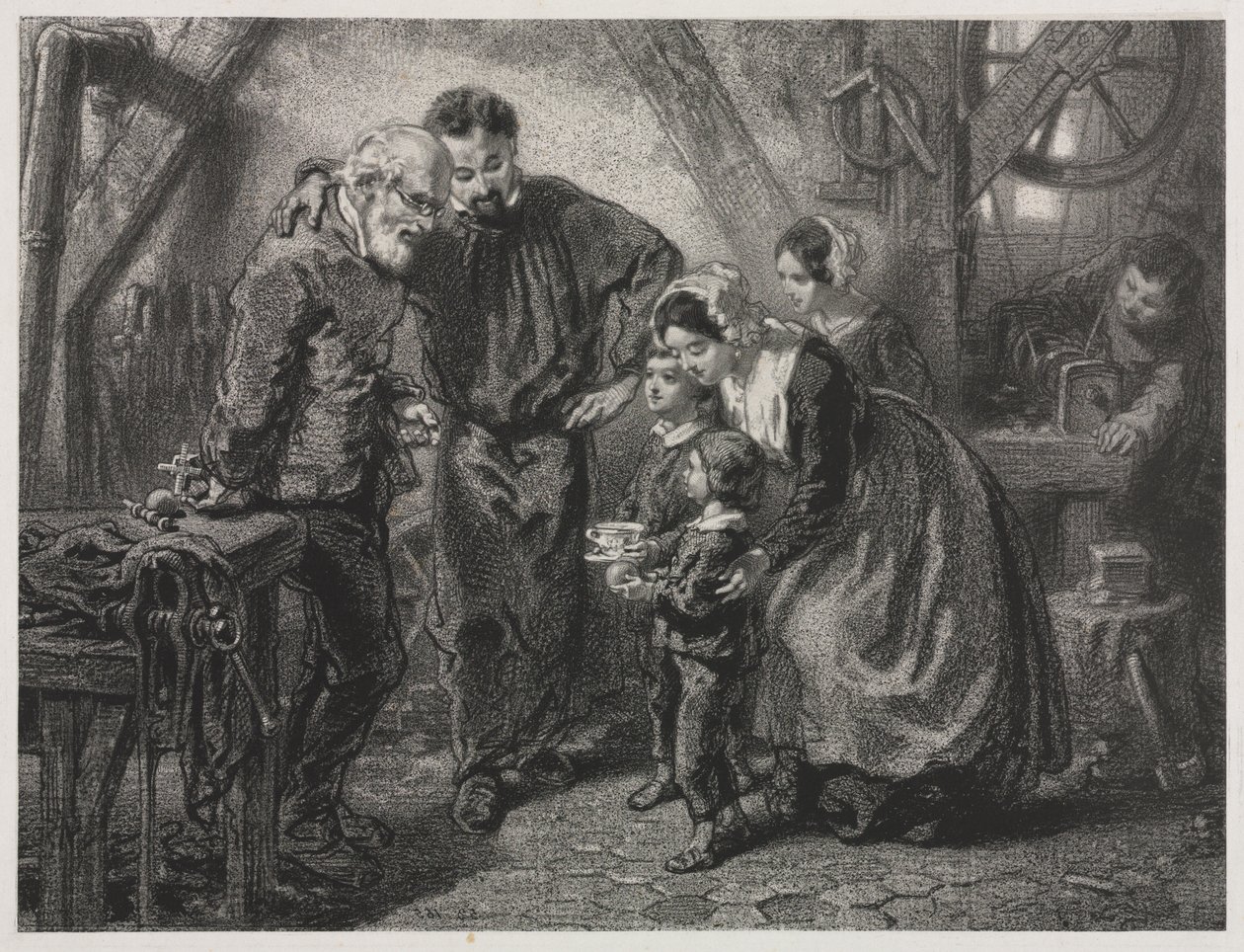 De Verjaardag van de Arbeider door Paul Gavarni
