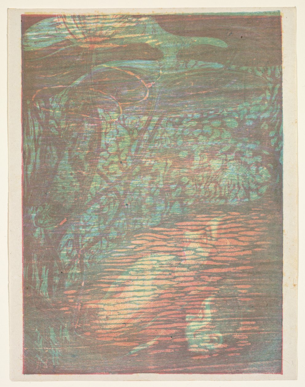 Geschrokken nimf Nymphe Effraye, 1896 door Paul Herrmann