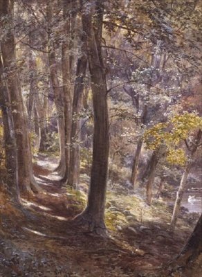 Een bosglade door Paul Jacob Naftel