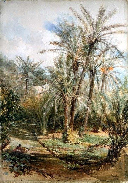 De Palmentuin, Bordighera door Paul Jacob Naftel