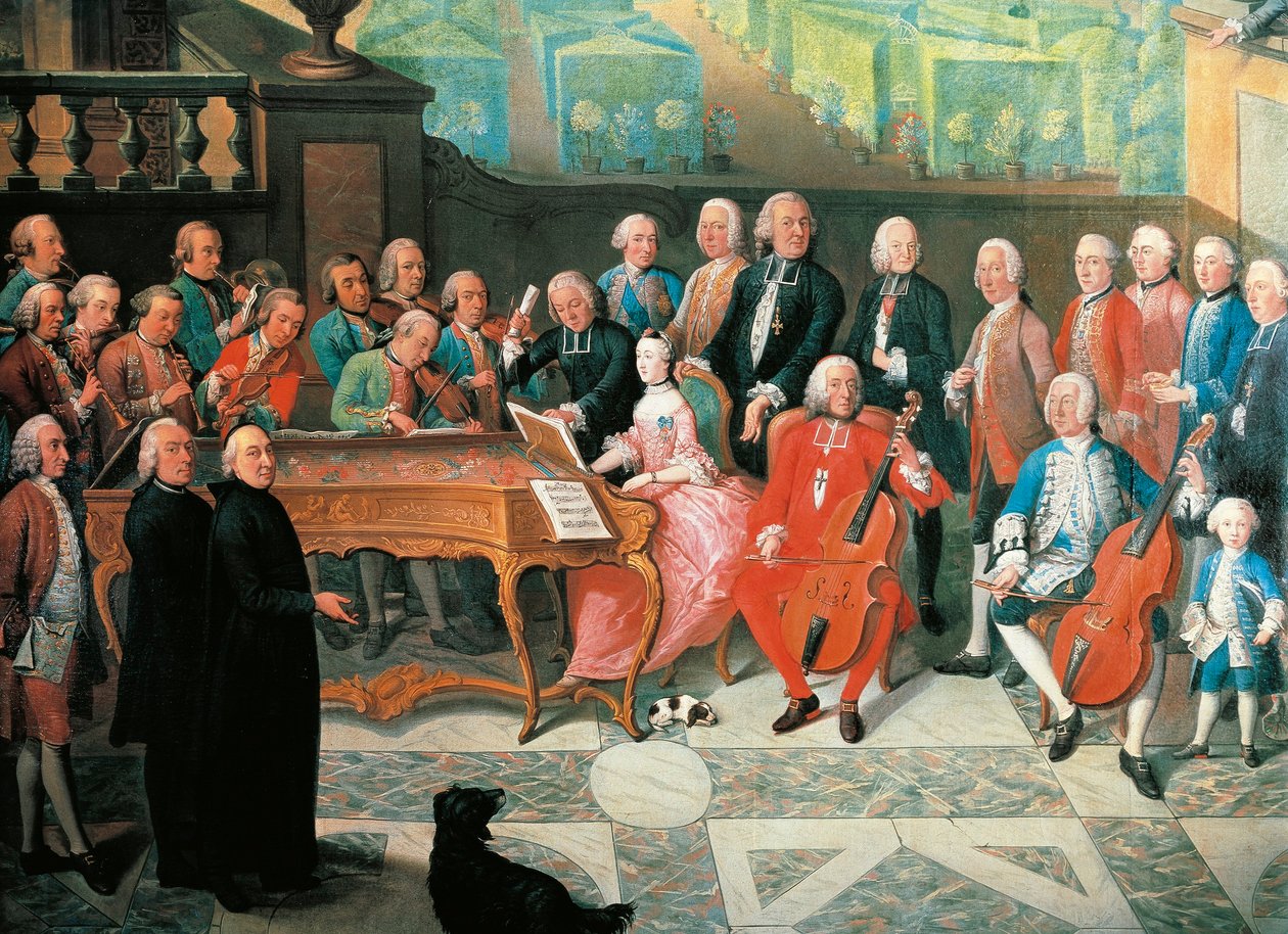 Concert in Luik door Paul Joseph Delcloche