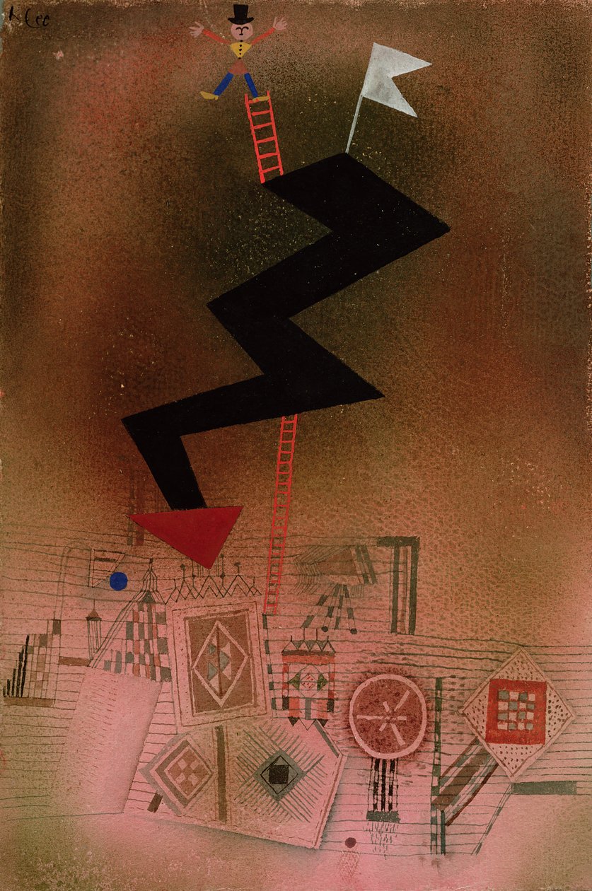 Gevangen Bliksem door Paul Klee