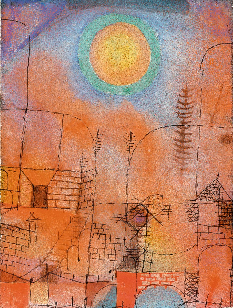 Bau, 1919 door Paul Klee