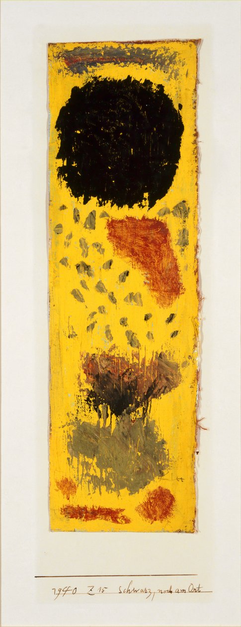 Zwart, Nog op zijn Plaats, 1940 door Paul Klee
