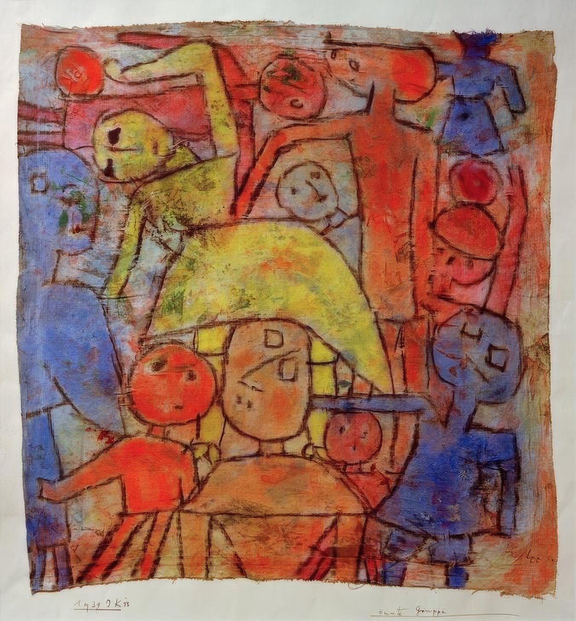 Bonte groep door Paul Klee