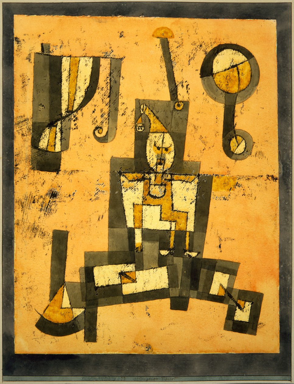 Gevangen Pierrot door Paul Klee