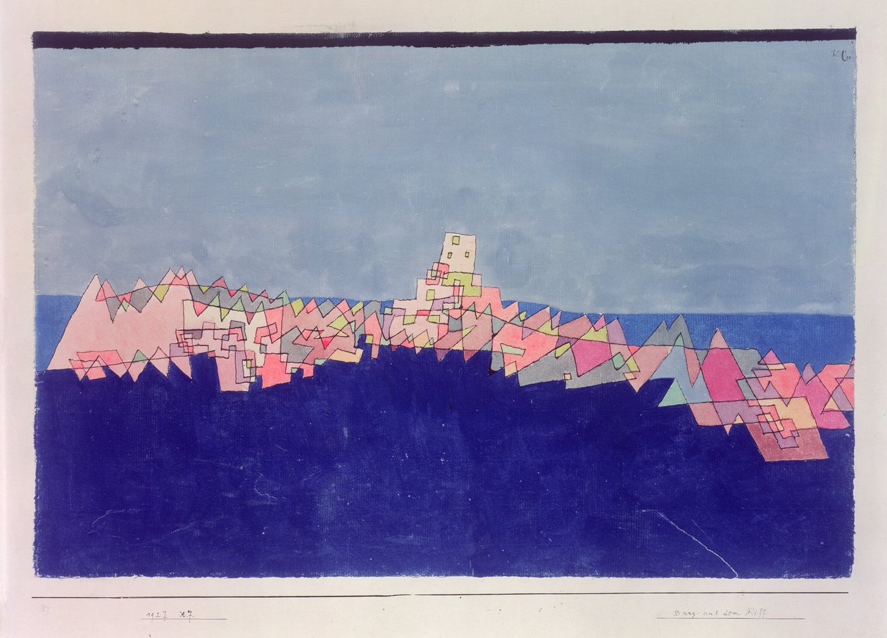 Kasteel op het rif door Paul Klee