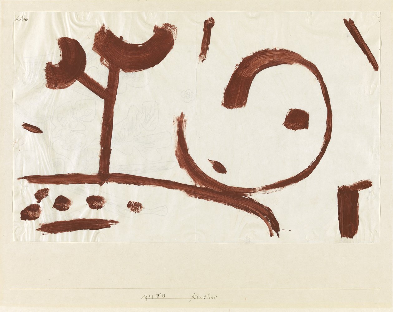 Kindertijd Kindheit, 1938 door Paul Klee