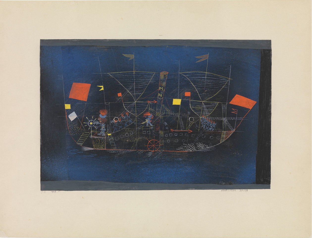 Das Abenteuerschiff Het avonturenschip, 1927 door Paul Klee